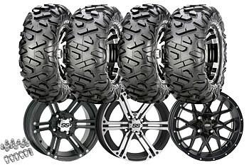 Hjulsats 12" Aluminiumfälg + Maxxis Bighorn 27" Däck