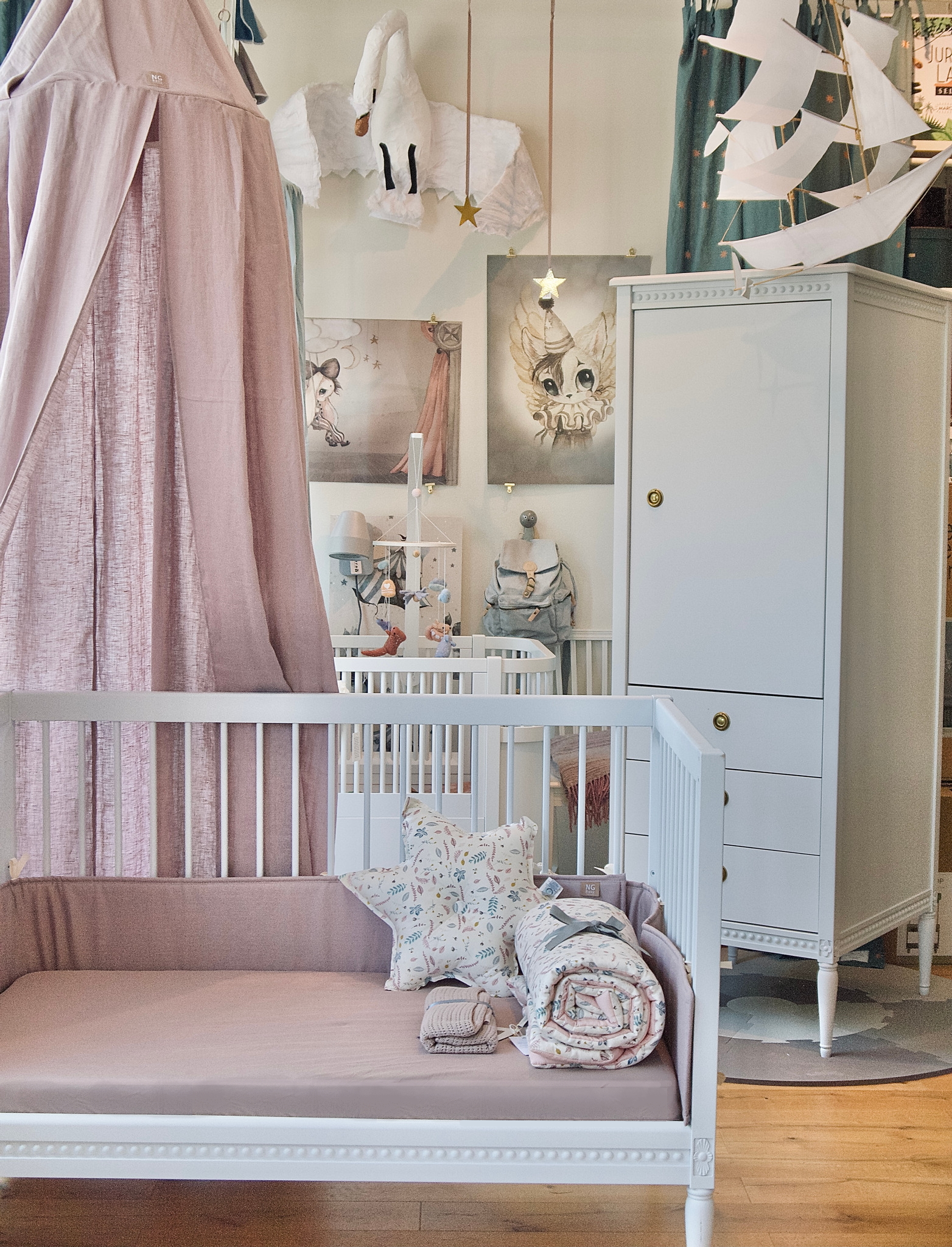 Sebra säng Baby och Junior vit - 3