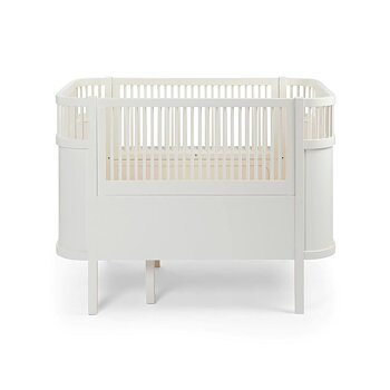 Sebra säng Baby och Junior vit