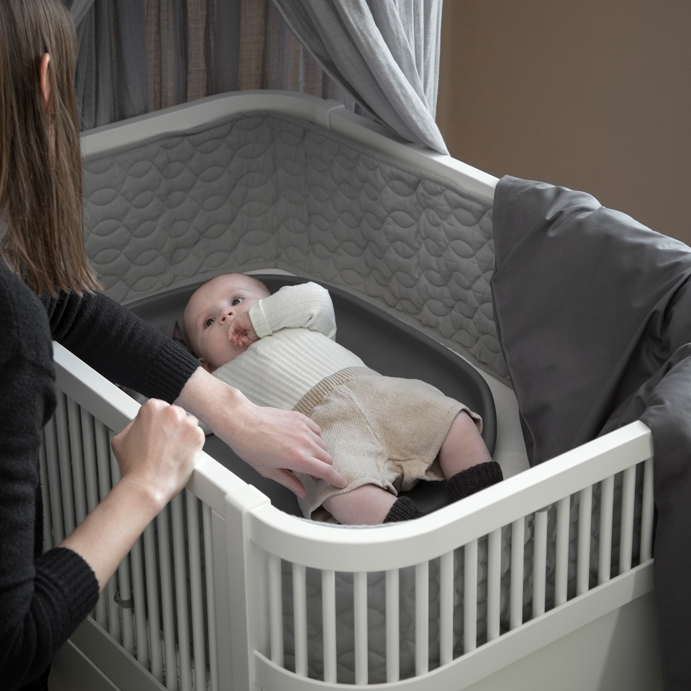 Sebra säng Baby och Junior vit - 13