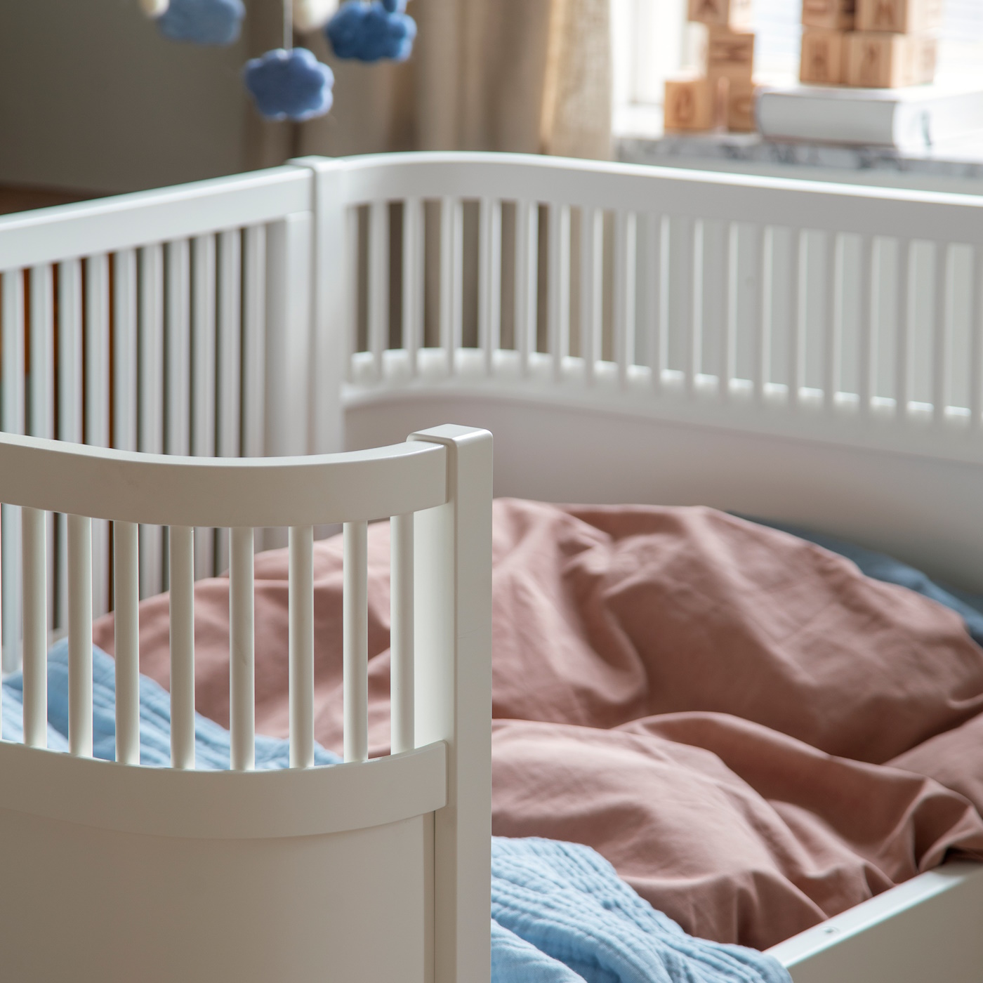 Sebra säng Baby och Junior vit - 4
