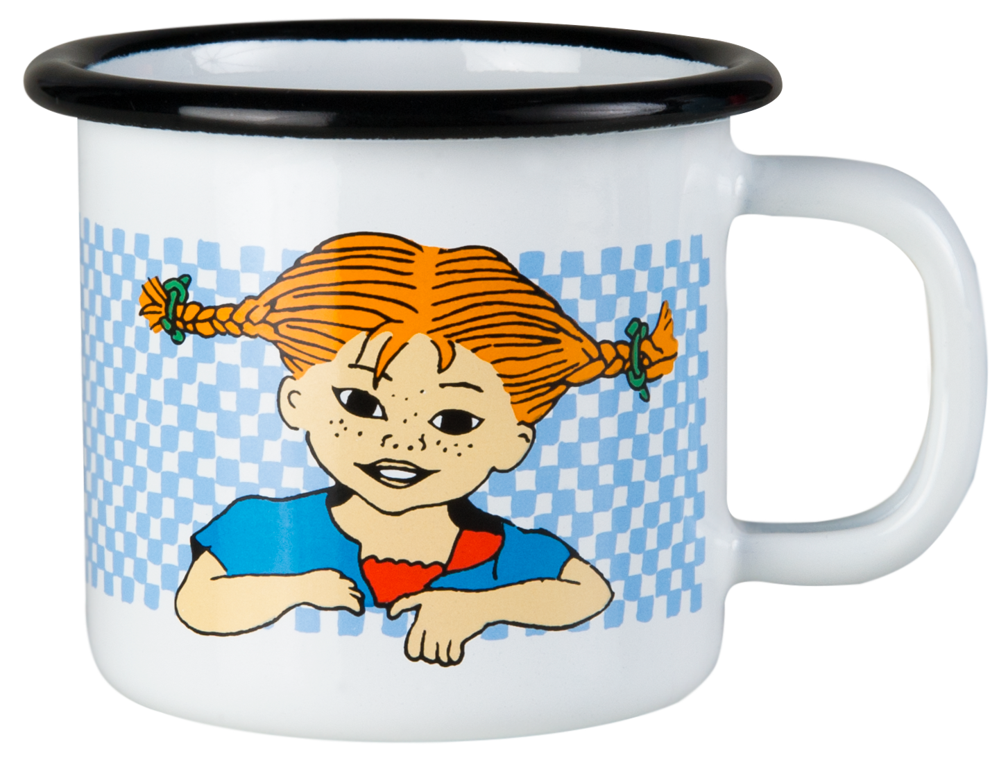 Pippi Långstrump Emaljmugg 1,5 dl - Här kommer Pippi