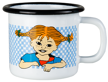 Pippi Långstrump Emaljmugg 1,5 dl - Här kommer Pippi