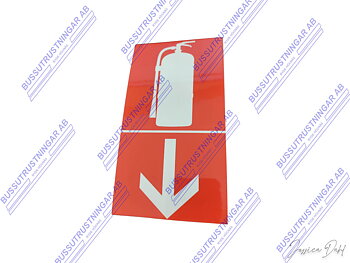 Skylt brandsläckare