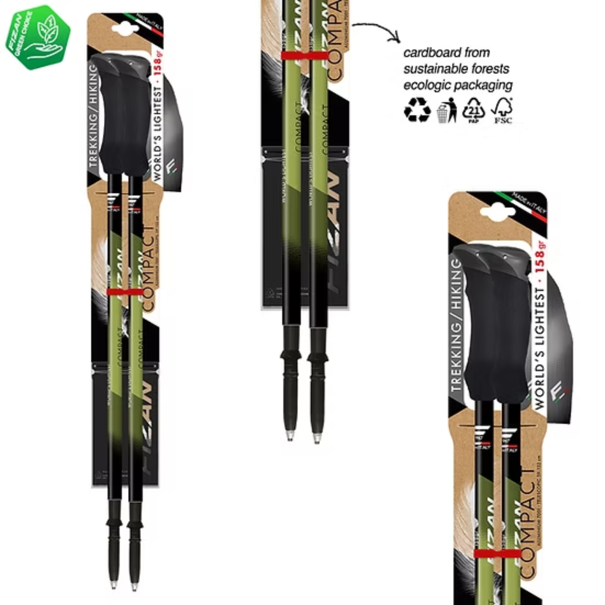 Bastones de trekking UL compactos Fizan - 2
