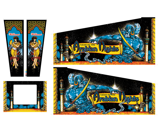 Tales of the Arabian Nights - Cabinet Decals