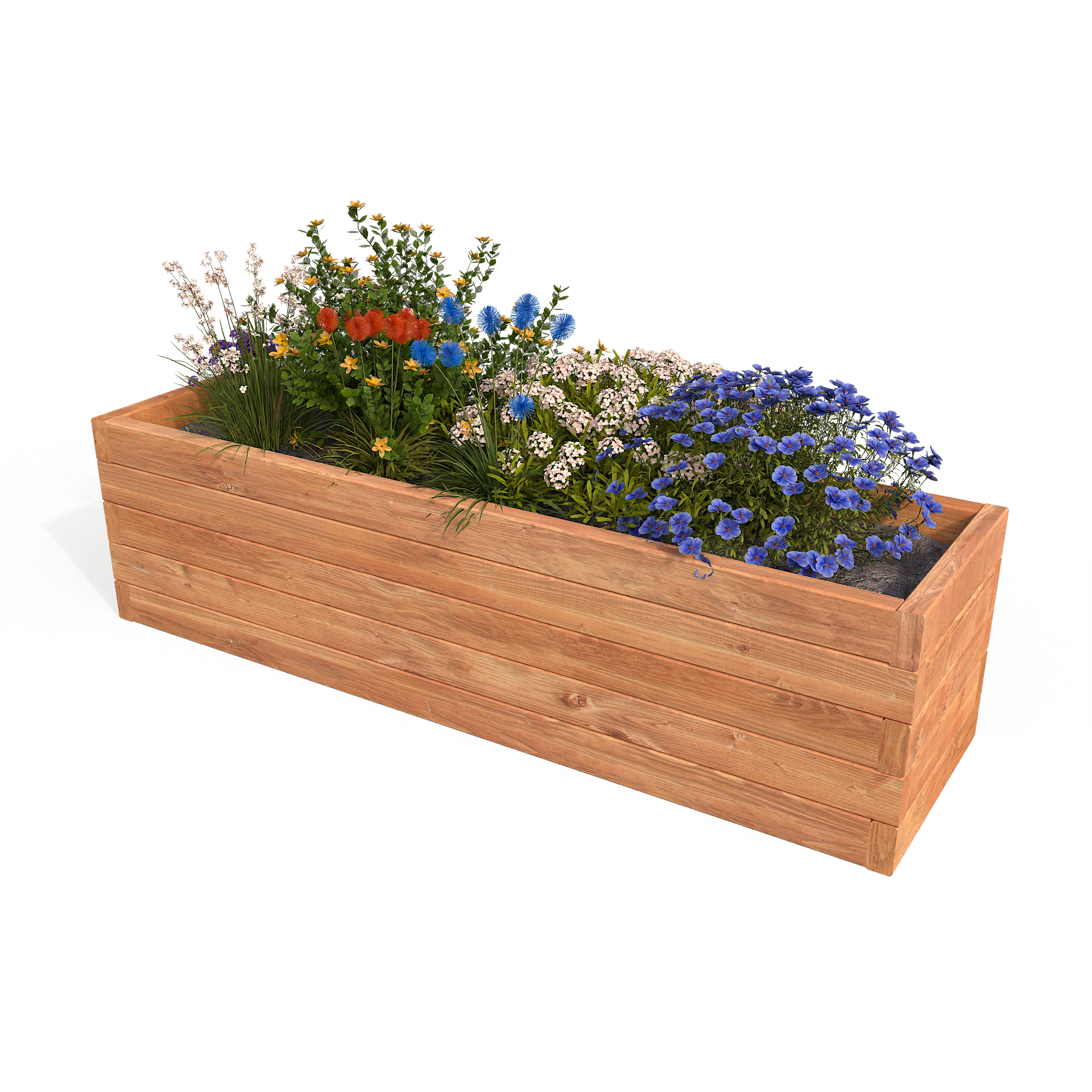 Blomlåda oljad