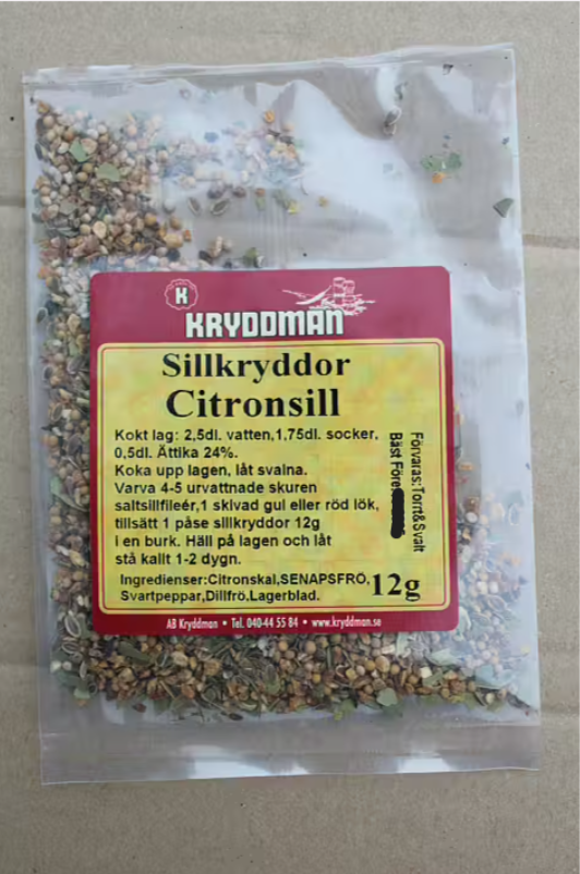 Sillkryddor Citronsill