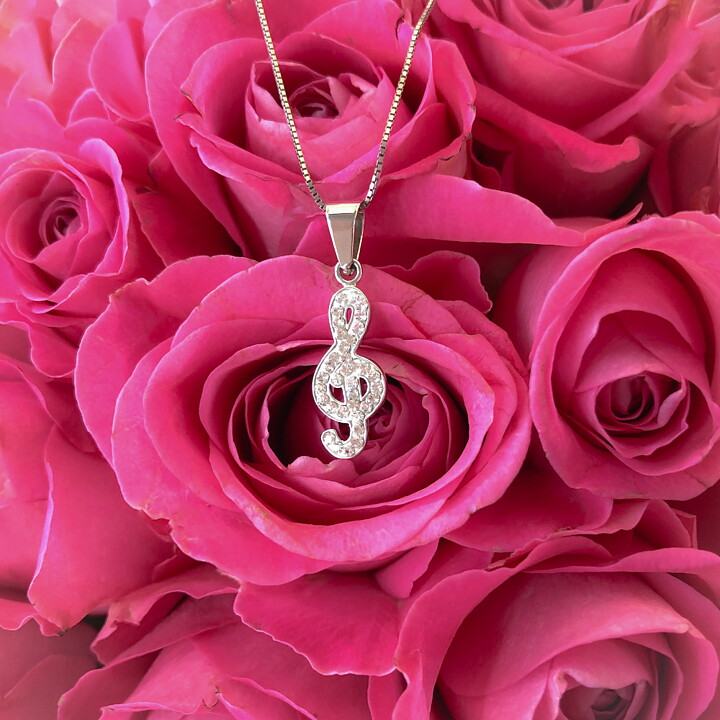 Sweethearts Silverhalsband G-KLAV 2-pack