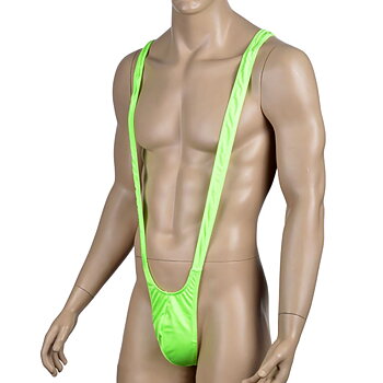 Grön borat mankini på skyltdocka