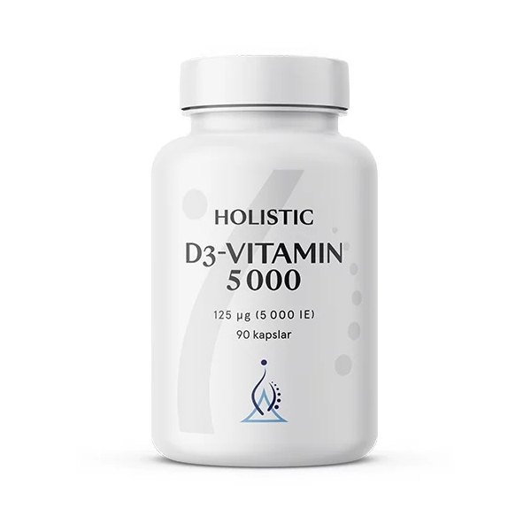 D-vitamin (D3) extra starka 5000 IE 125 mcg 90 kapslar