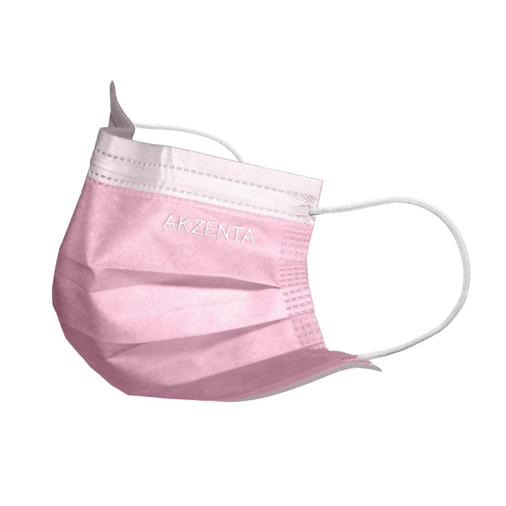 Munskydd nonwoven 3-lag med öronband Rosa 50 st 