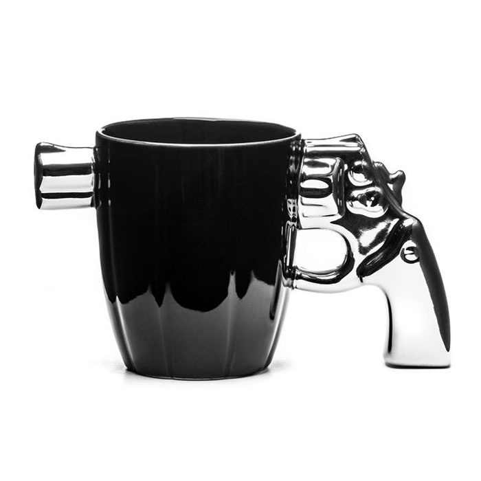 Pistolmugg silver