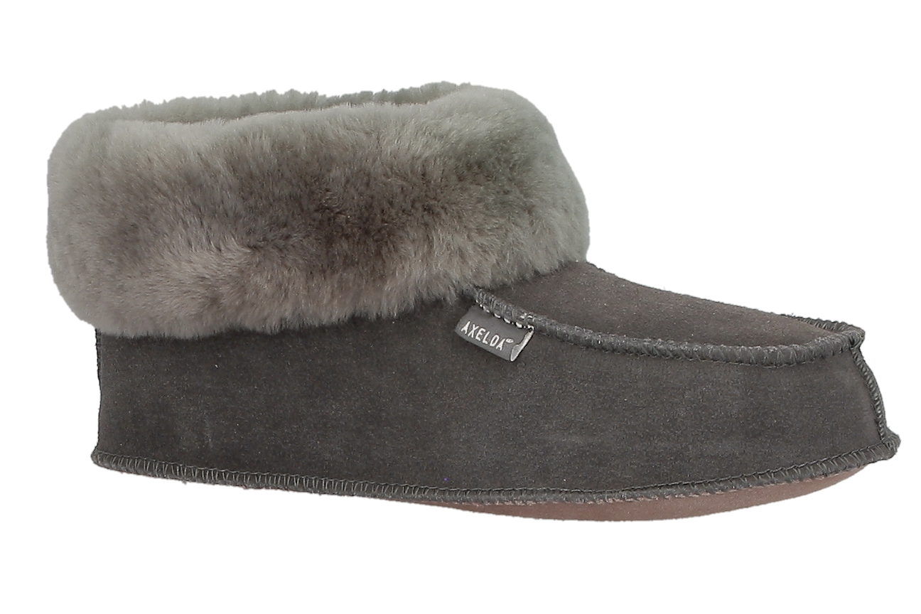 Fårskinnstofflor AXELDA Grå OBS! BIG SIZE Upp till 48