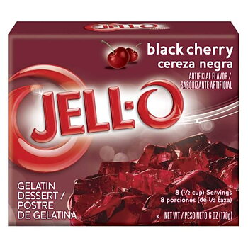 Jell-O Black Cherry Gelatin Dessert (85 g)
