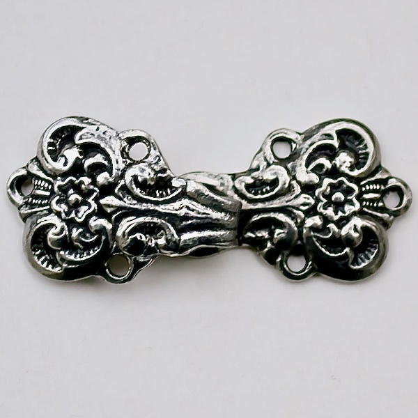 Folk costume buckle Pewter  - 2