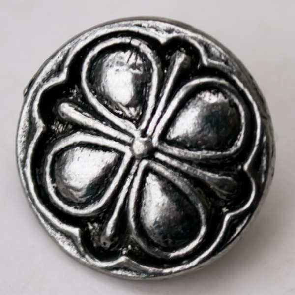 Tennknapp fyrklöver 17 mm