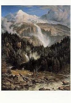 The Schmadribachfall, 1821/22, Postcard
