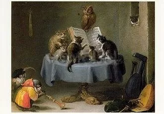 Cat Concert, Postcard