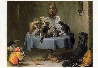 Cat Concert, Postcard