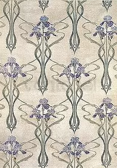 Silk fabric, Iris, 1899, Postcard