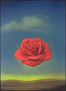 Rose Meditative, 1958, Postcard