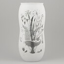 Stig Lindberg (Grazia 1951) Stylistic Vase with Flowers in Vase Motif 27 cm