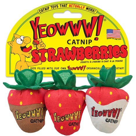 Yeowww Kattleksak Jordgubbar 3-Pack  - 3