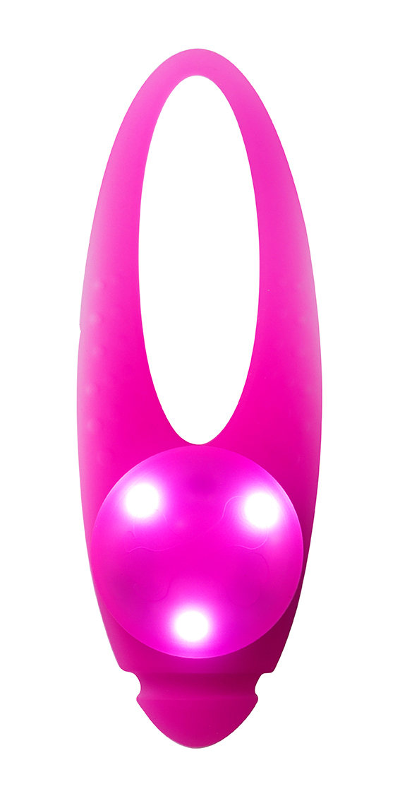 Dogman LED-Blinklampa i Silikon, Rosa