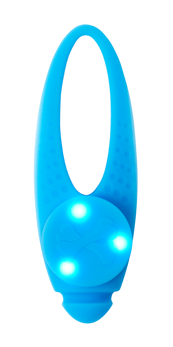 Dogman LED-Blinklampa i Silikon, Turkos