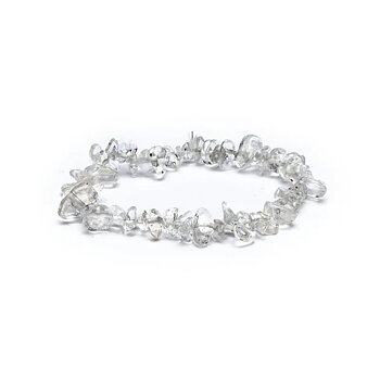 Bergkristall Chip Armband - AA kvalitet