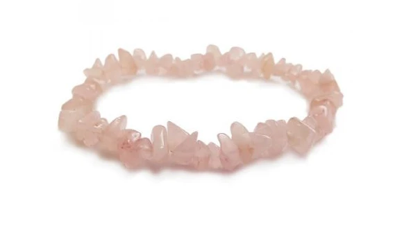 Rosenkvarts Chip Armband