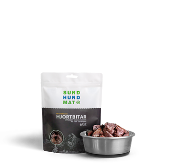 Sund Hundmat hundgodis - frystorkade Hjortbitar 60 gr