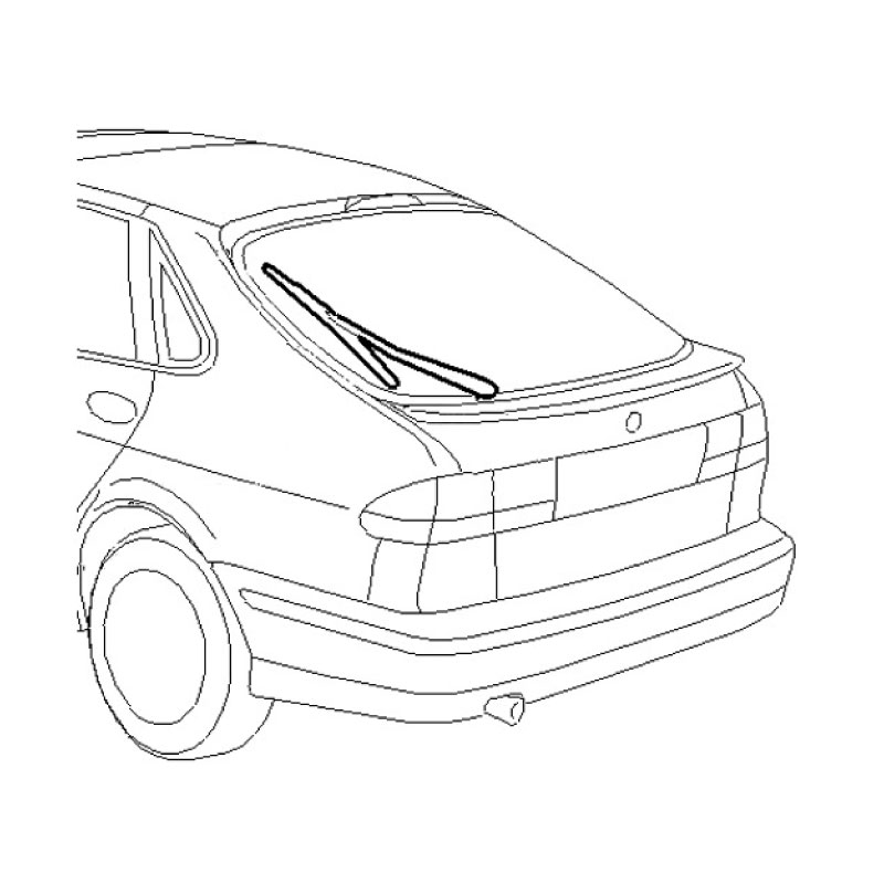 Wiper blade 900/9-3 rear window - 2