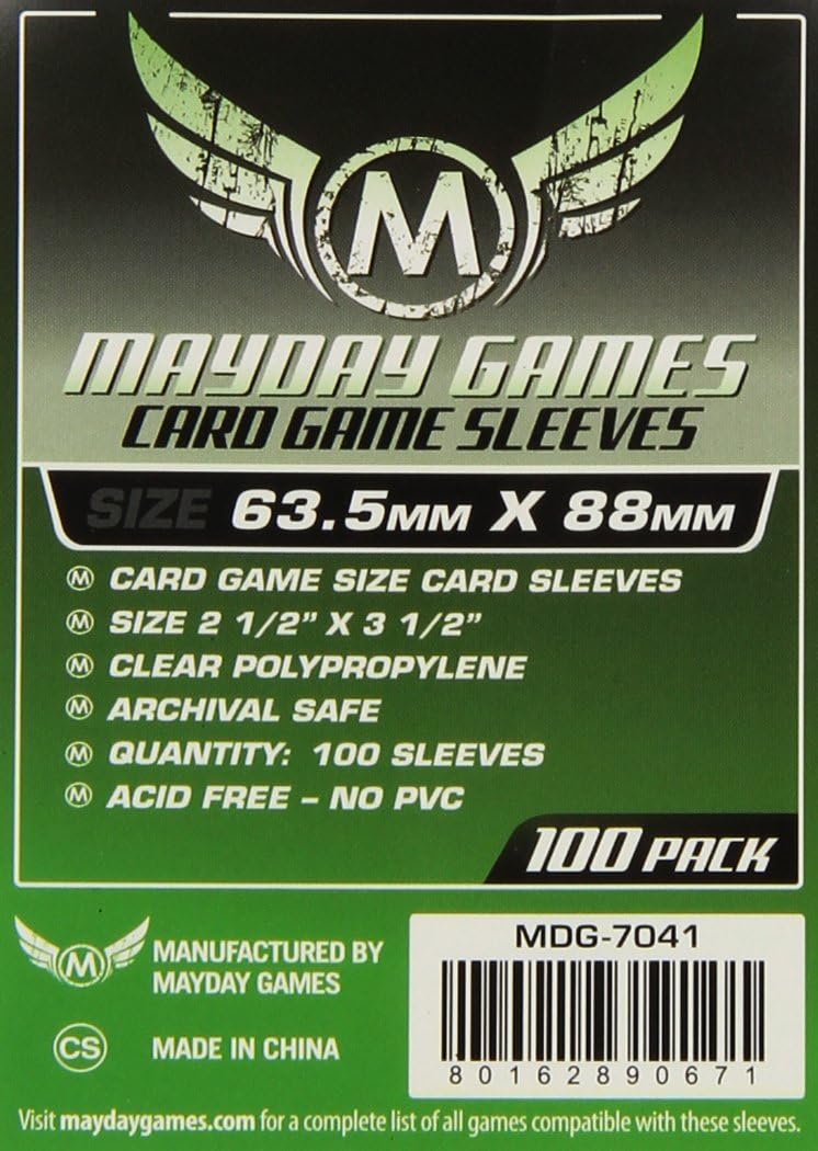 Mayday Card Game Card Sleeves (63.5x88mm) - 100 pack