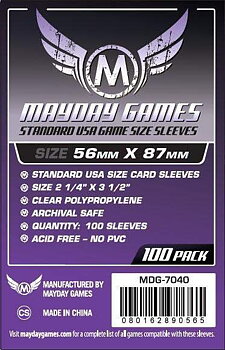 Standard USA Card Sleeves (56x87mm) - 100 pack
