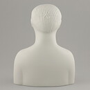 Stig Lindberg (Parian 1977) Matte White Mannen Med Masken Sculpture 24 cm 