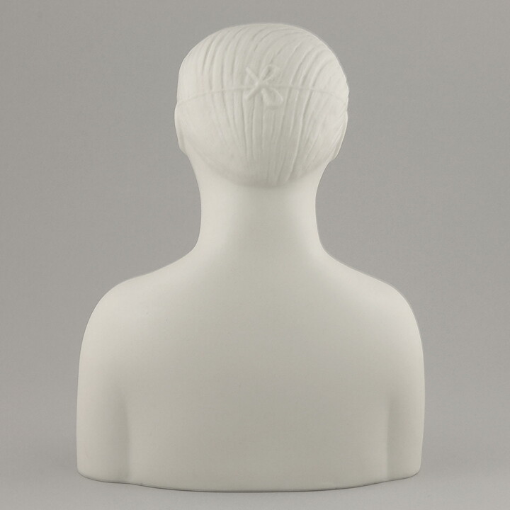 Stig Lindberg (Parian 1977) Matte White Mannen Med Masken Sculpture 24 cm 