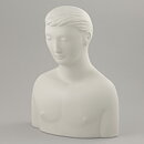 Stig Lindberg (Parian 1977) Matte White Mannen Med Masken Sculpture 24 cm 