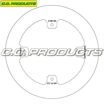 Bromsskiva Bak  Solid - Honda