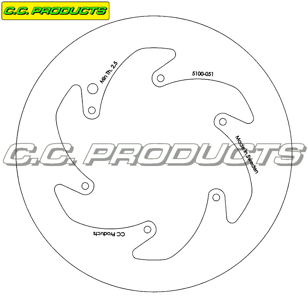 Bromsskiva Fram KTM - 260 mm Solid