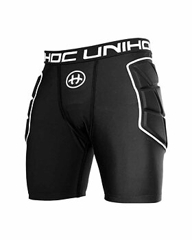 Unihoc Goalie Shorts Flow Black/White