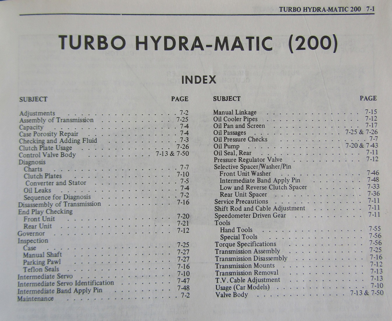 1976 Pontiac Turbo Hydra-Matic 200 Transmission Service Manual - 2