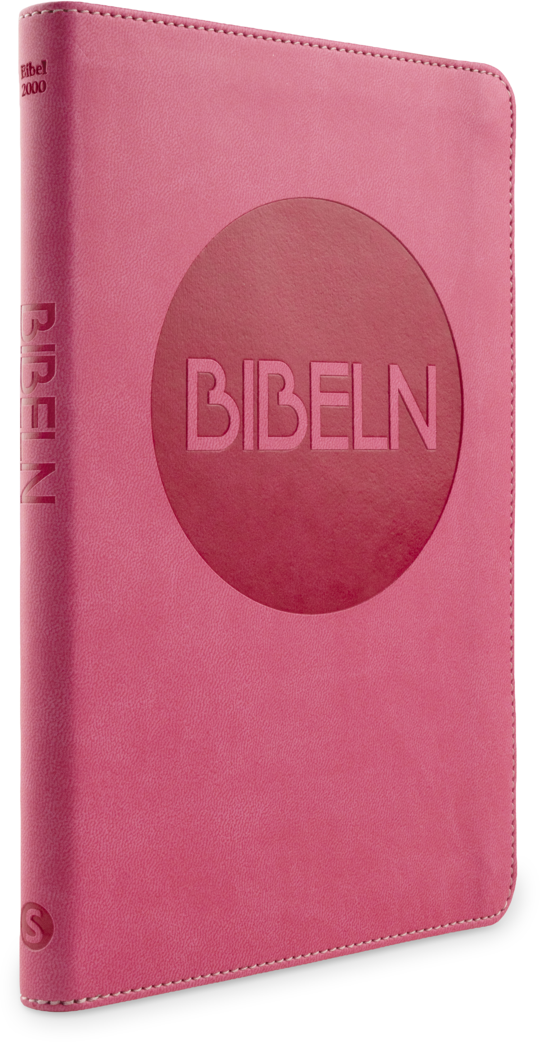 Bibel 2000 - slimline, rosa konstskinn