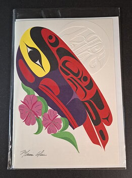 " Raven and Moon"  av Marvin Oliver-Quinault och Isleta-Pueblo 
