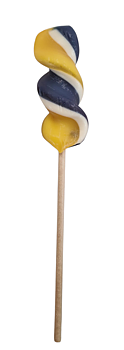 Spiralklubba blåbär/citron 50 gr 20 st