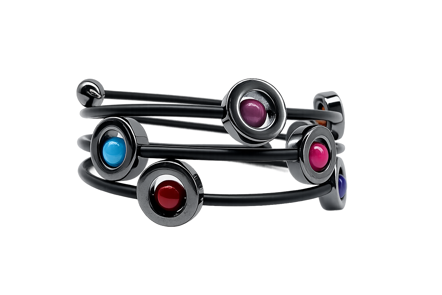 Armband Debbie Hematit caramelle Multicolor