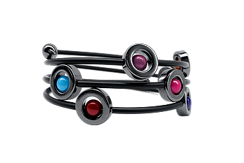 Armband Debbie Hematit caramelle Multicolor