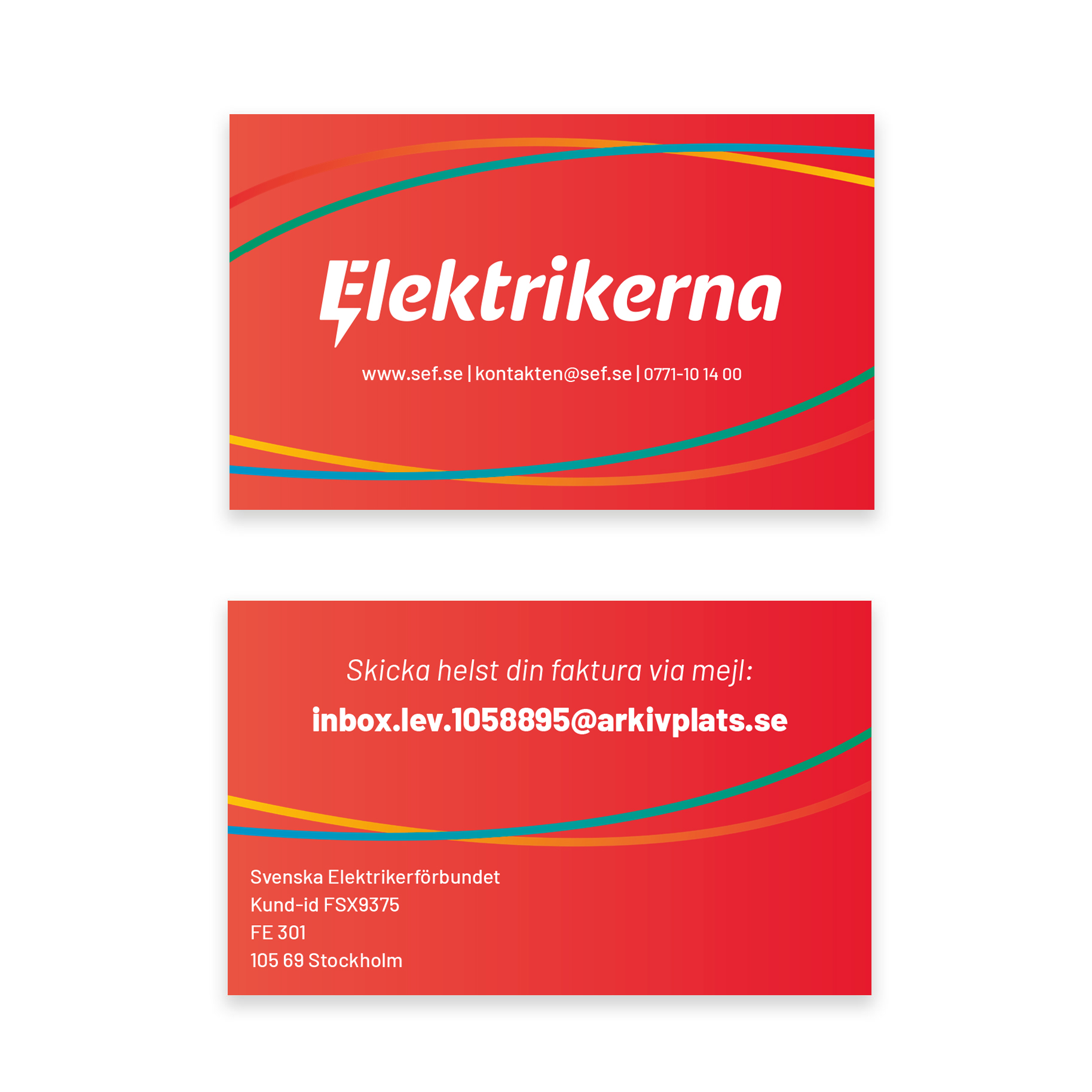 Visitkort: Fakturaadress