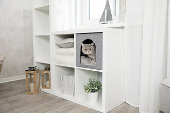 Trixie Kattgrotta Ella För IKEA Hylla 33x33x37cm Grå 